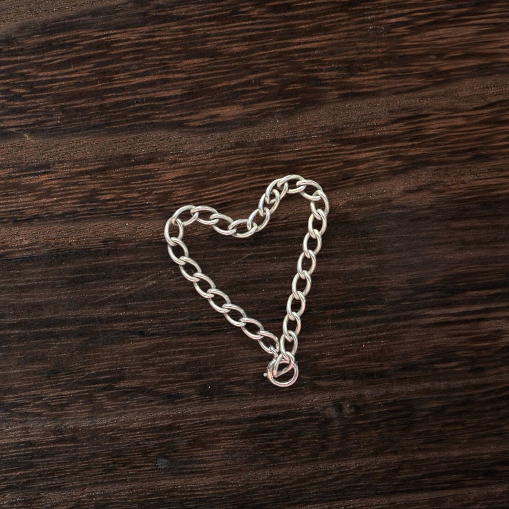 sterling silver oval link bracelet